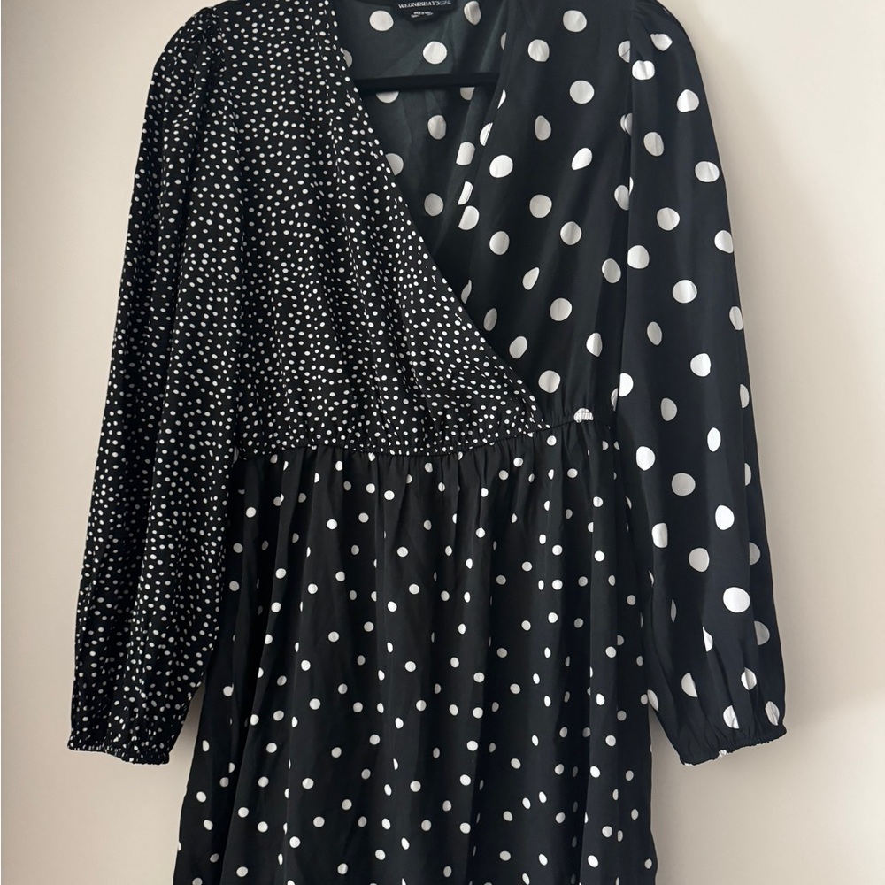 Black and White Polka Dot Dress